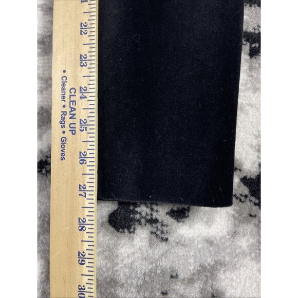 Lauren Ralph Lauren Pants Womens Size 6 Black Velour Skinny Stretch‎ - Picture 7 of 15